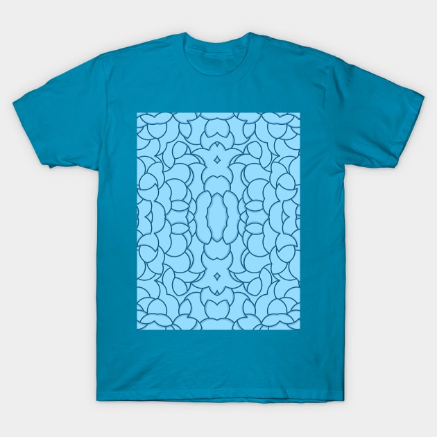 Abstract blue patten T-Shirt by Pencil Pusher